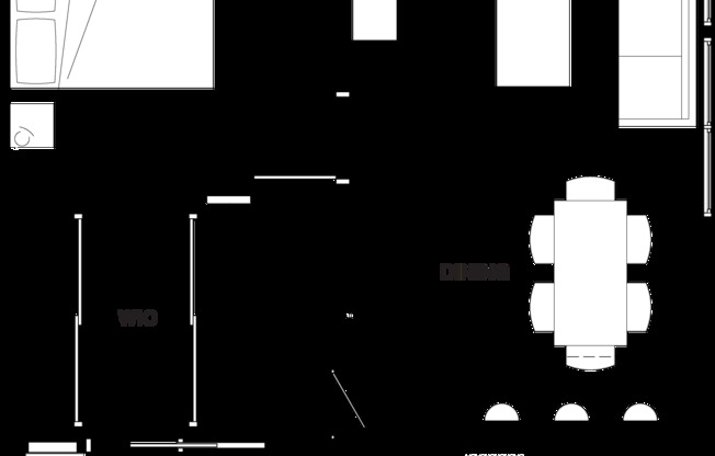 1 bed, 1 bath, 726 sqft, $2,463