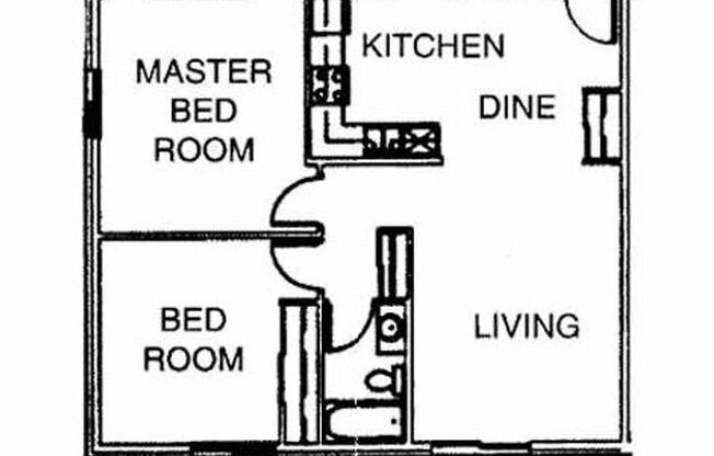2 beds, 2 baths, 1,058 sqft, $1,160, Unit 2215