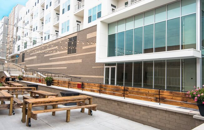 Outdoor Seating at Vida Kannapolis, Kannapolis, North Carolina