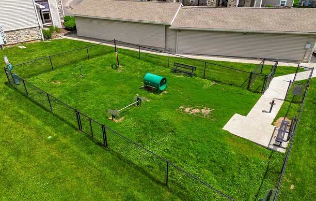Aerial View of Dog Park