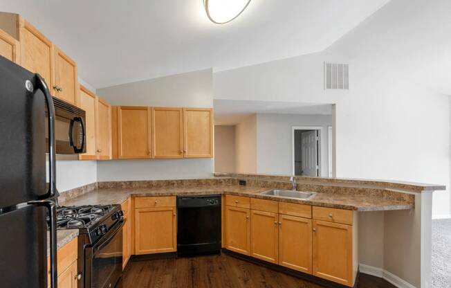 Contemporary Kitchens at Owings Park Apartments, Owings Mills