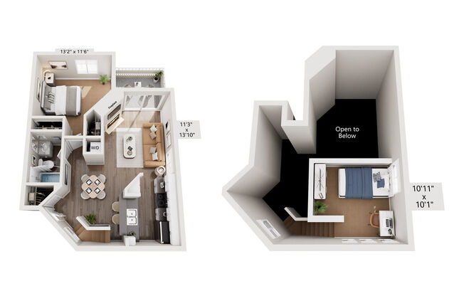 1 bed, 1 bath, 811 sqft, $3,185