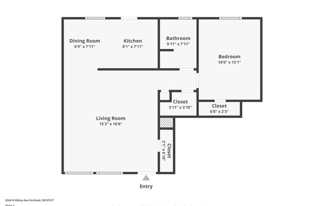 1 bed, 1 bath, $1,495, Unit 3