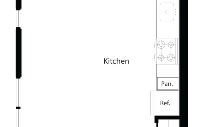 Studio, 1 bath, 521 sqft, $1,718, Unit 219