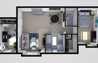 1 bed, 1 bath, $1,334
