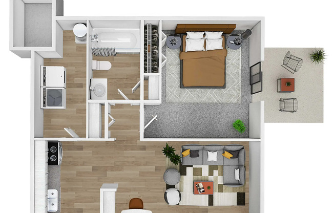 1 bed, 1 bath, 576 sqft, $1,149