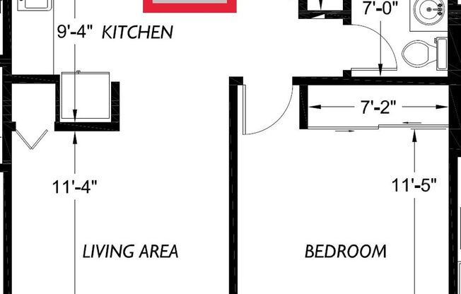 1 bed, 1 bath, 495 sqft, $1,495, Unit 403