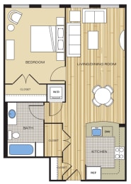 1 bed, 1 bath, 680 sqft, $2,299