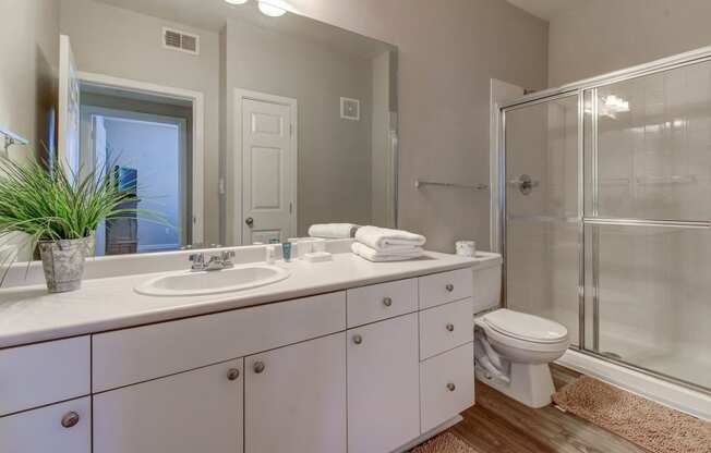 Bathroom with Shower at The Saulet, New Orleans, LA, 70130