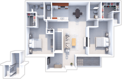 2 beds, 2 baths, 1,154 sqft, $1,690