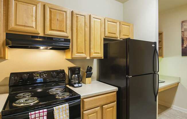 Furnished Kitchen at Ultris Courthouse Square Apartments in Stafford, Virginia, VA