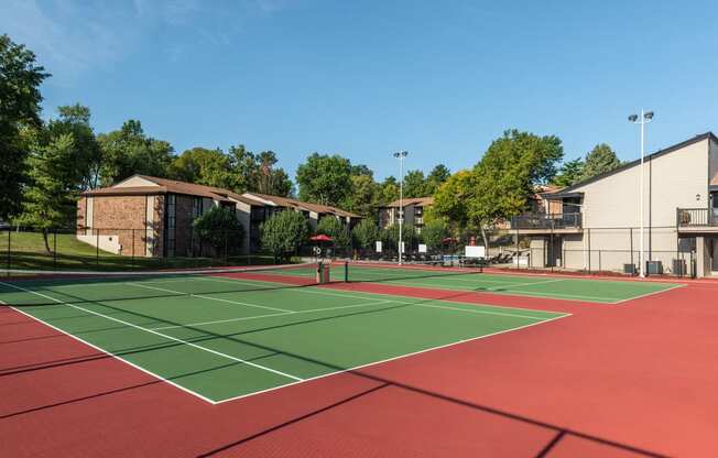 Tennis Court at Whisper Hollow Apartments, Maryland Heights, 63043