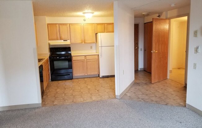 two bedroom two bathroom accessible style view from living room