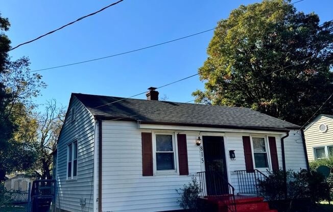 3 bed 1 bath house With Central Hvac Fenced yard and laundry