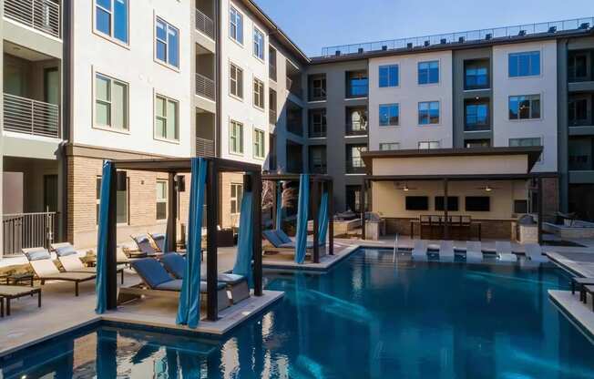 Swimming Pool with Cabanas