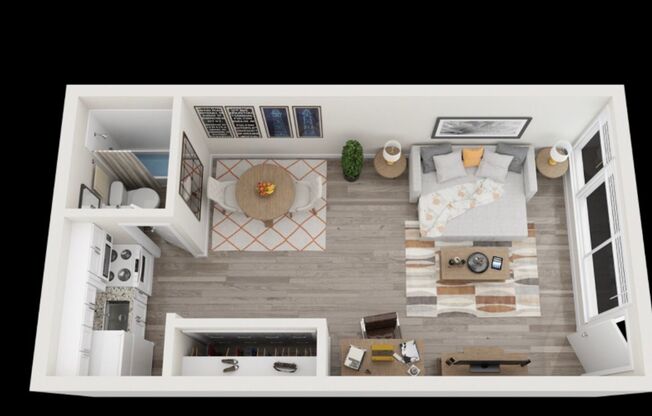 Studio, 1 bath, 500 sqft, $795, Unit 231