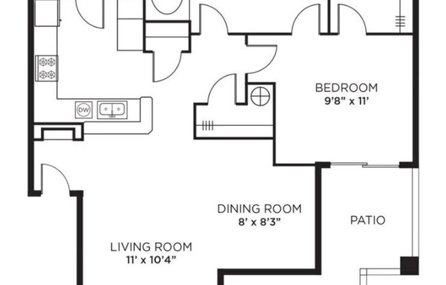 1 bed, 1 bath, 762 sqft, $1,192