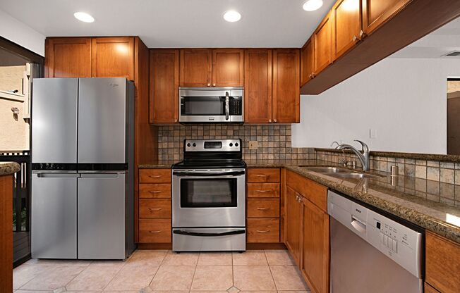 Rarely available Clairemont 3-story end unit townhome.