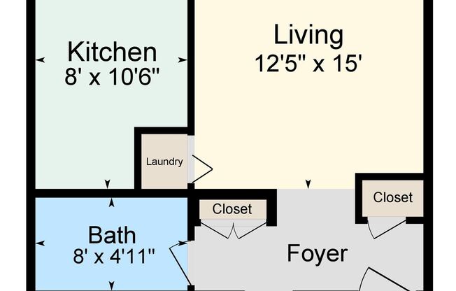1 bed, 1 bath, 623 sqft, $1,399, Unit Apt. 64