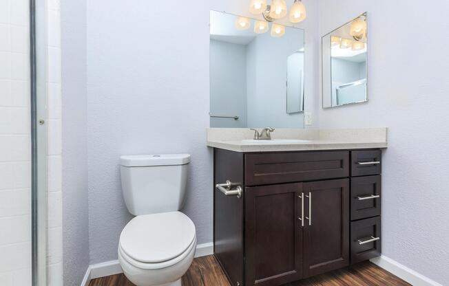 Bathroom at Creekside Apartments in San Jose, CA