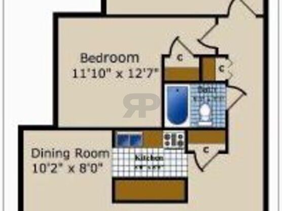 2 beds, 1 bath, 1,110 sqft, $2,351