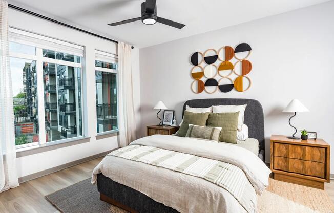 Neutral tones, natural light, and thoughtful design elements create a calming retreat in your bedroom.