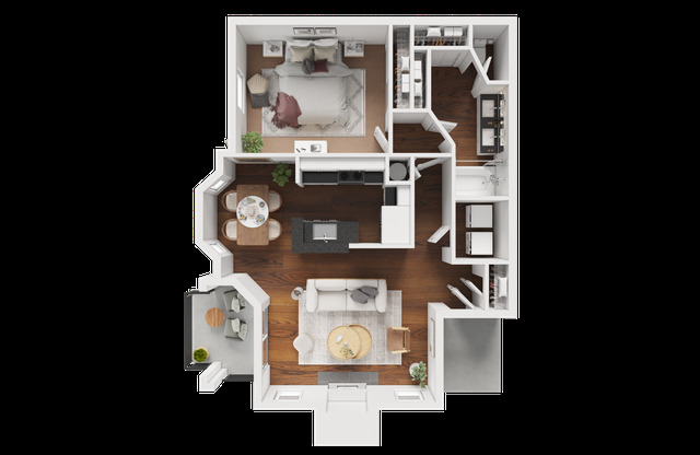 1 bed, 1 bath, 857 sqft, $1,439