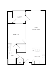 1 bed, 1 bath, 768 sqft, $1,530
