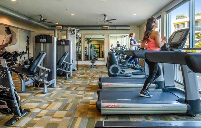 Workout in the 24-hour Fitness Center