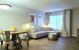 Dining and Living Room at Ovation at Tempe Apartments in Tempe Arizona