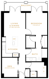 1 bed, 1 bath, 888 sqft, $3,220