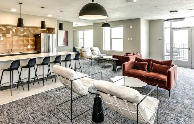 State-of-the-art clubhouse at The Westline at Flanagan Lake in Omaha, NE