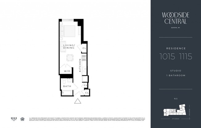 Studio, 1 bath, $2,722, Unit 1015