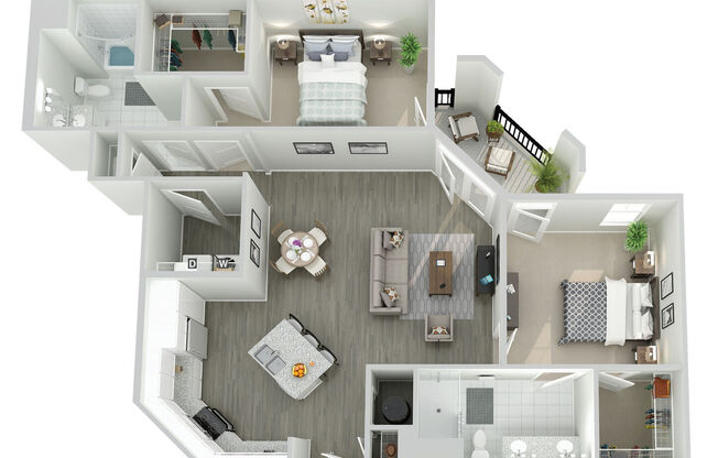2 beds, 2 baths, 1,215 sqft, $1,862