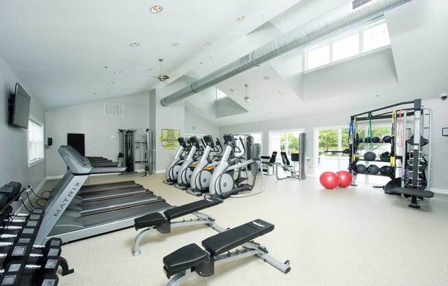 Fitness Center at Kenilworth at Perring Park Apartments, Parkville