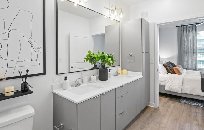 Bathroom With Hard Surface Flooring