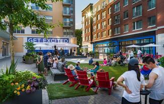 Community events at Founders Row in Falls Church, VA.