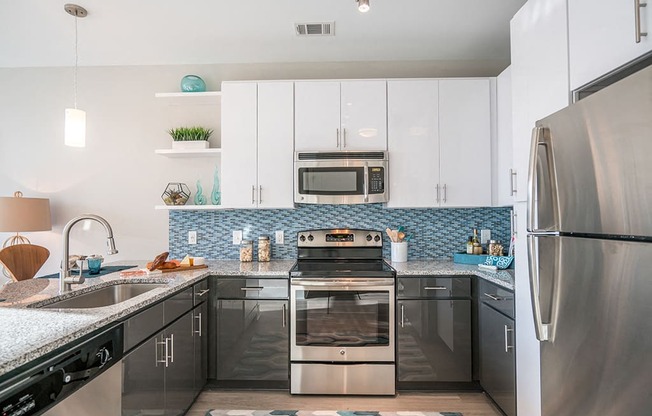 Fully Equipped Kitchen  at Link Apartments® Glenwood South, Raleigh, 27603