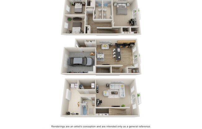 3 beds, 3.5 baths, 2,600 sqft, $1,985, Unit 117