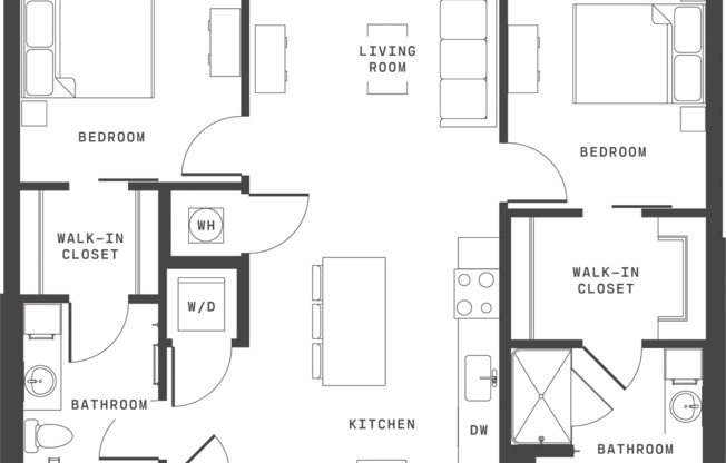 2 beds, 2 baths, 1,019 sqft, $3,445, Unit 4204