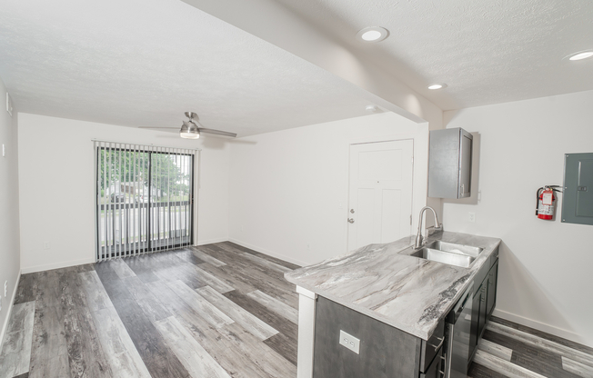 Kitchen and Living Room