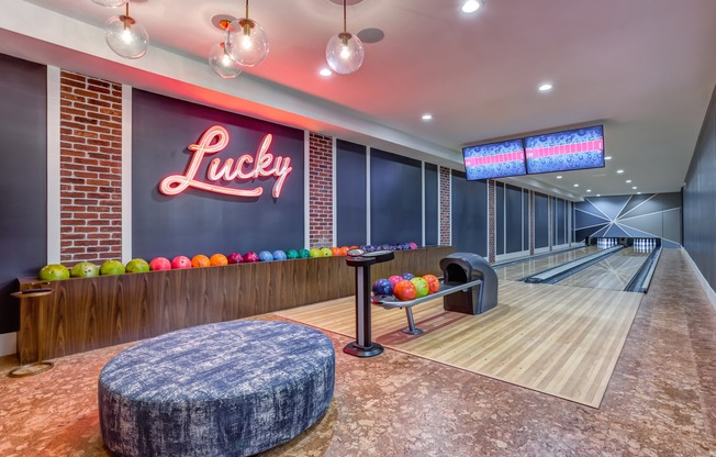 Arlington Heights Apartment Bowling Alley | Residences at Arlington Heights