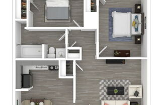 2 beds, 1 bath, 661 sqft, $807