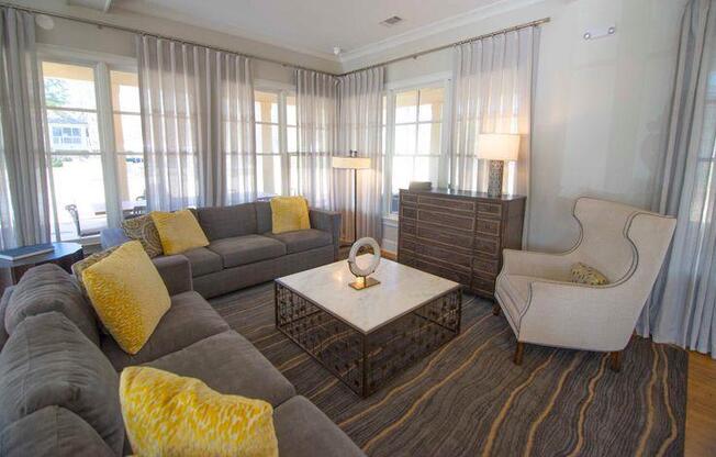 Living Room at Paces Ridge at Vinings, Atlanta, Georgia