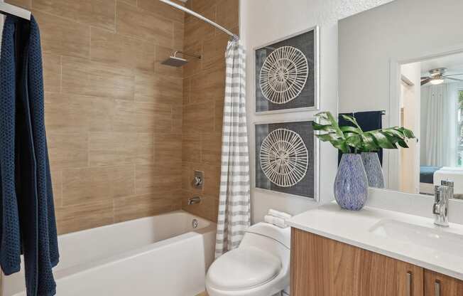 Bathroom for 2-bedroom apartment at Blue Lagoon 7 in Miami, Fl