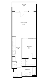 1 bed, 1 bath, 725 sqft, $1,729