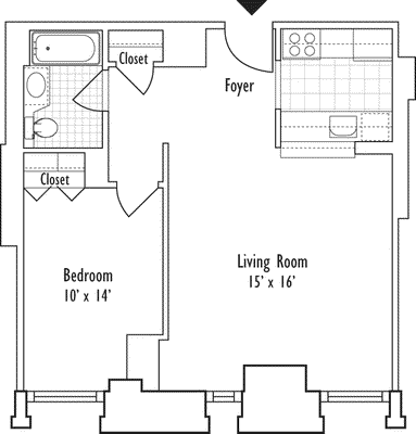 1 bed, 1 bath, 669 sqft, $4,688, Unit 013I