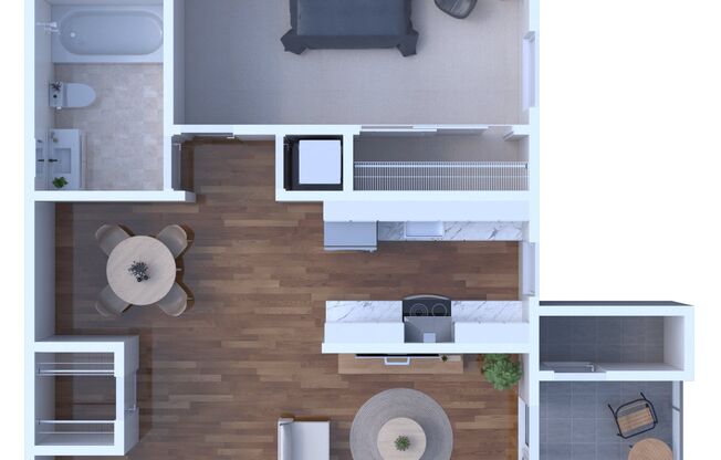 1 bed, 1 bath, 720 sqft, $1,221