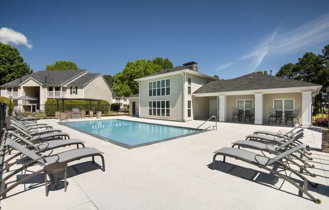 the swimming pool at our apartments