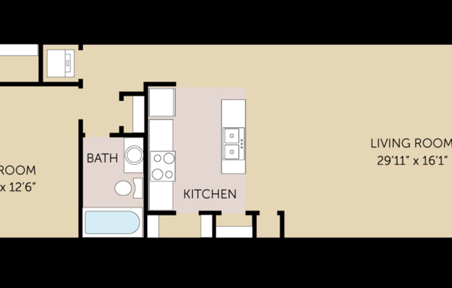 1 bed, 1 bath, 840 sqft, $950, Unit 207